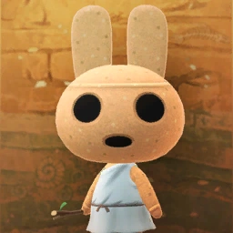 Picture of a cartoon bunny named Coco from the video game Animal Crossing